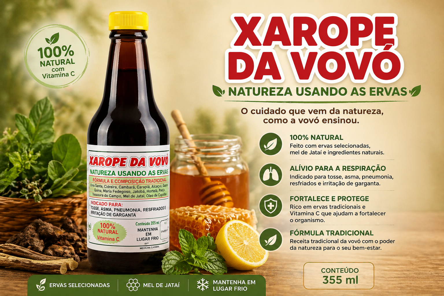Xarope da Vovó 355ml
