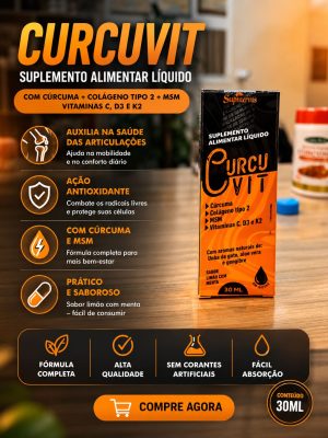 Curcuvit – Suplemento Alimentar Líquido 30ml