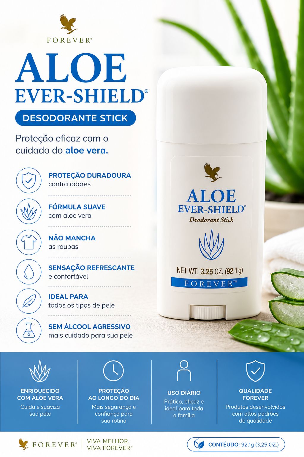 Aloe Ever-Shield® Desodorante Stick – Forever